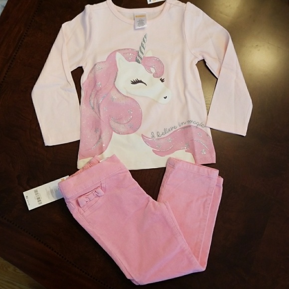 Gymboree Other - NWT Gymboree unicorn shirt & cords